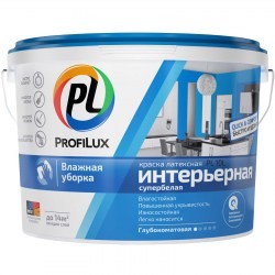 ВД краска PL- 10L латекс, интерьерная, влагостойкая белая