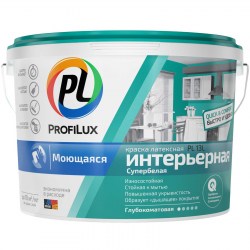ВД краска PL- 13L латекс, моющаяся, износоуст. СУПЕРбелая